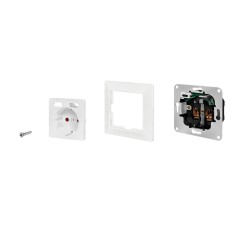 LogiLink Wall outlet 1 socket 1-port